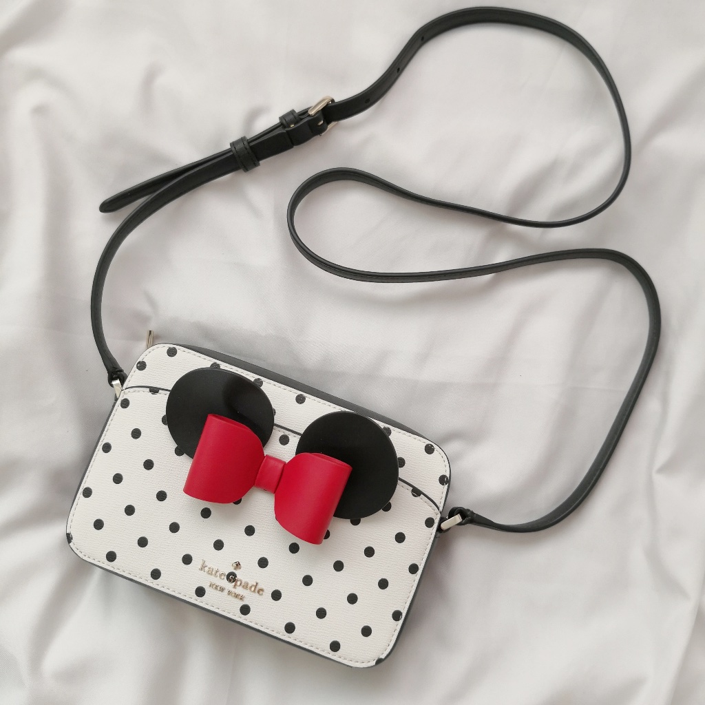 New Disney X Kate Spade New York Minnie Mouse Camera Bag K4760 $269